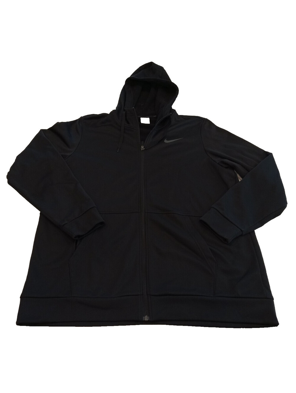 Nike Therma Hoodie Mens XL Black Full Zip Subtle Swoosh Training Jacket XL